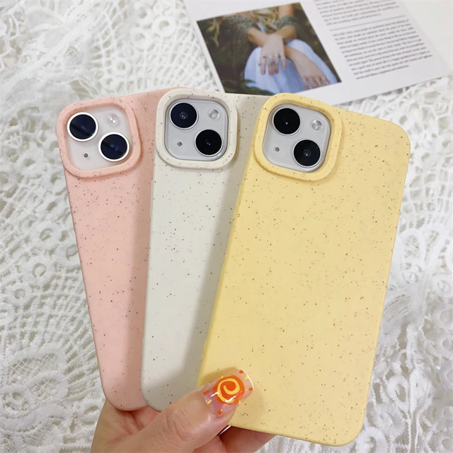 New Product Biodegradable Mobile Phone Cover for iphone 13 case Pro High Quality Product Environmental Friendly TPU Phone case