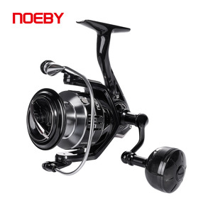 NOEBY Carbon <span class=keywords><strong>Concept</strong></span> Carrete giratorio ligero 6,2: 1 Carrete de pesca de fundición larga para agua salada