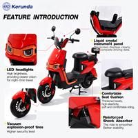 Moto électrique/vélo électrique pour adultes avec moteur sans balais de 1000 W, pour les trajets en ville, avec batterie longue portée et conduite confortable