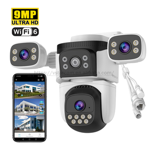 CS621SR 9MP Wifi Cámara Tres lentes Inalámbrico 3 ojos Wifi Cámara solar al aire libre Wifi Vigilancia al aire libre Seguimiento automático - Product Image 2