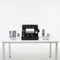 Printer UV Inkjet Flatbed A3 Kecil MTcolor untuk Casing Ponsel, Botol Kaca, Pulpen, PVC, Akrilik, Keramik, Kayu, Logam, Mesin Pencetak UV