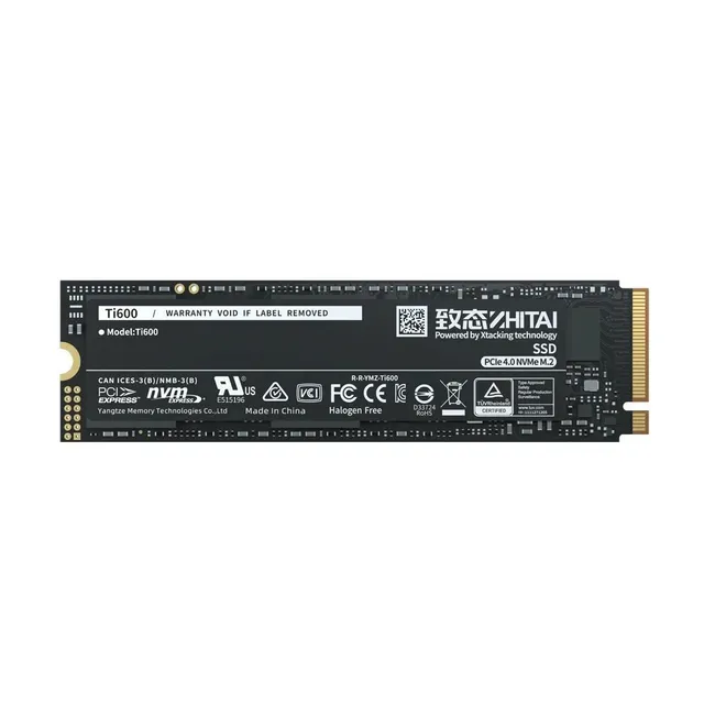 Yangtze Memory ZhiTai Ti600 500GB Laptop SSD M.2 2280 NVMe Gen4x4 Internal SATA Expansion
