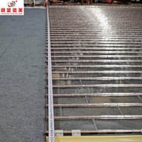 Porte de sécurité transparente à enroulement en acier inoxydable à grille tubulaire ronde, directement de l'usine, pour magasin et entrepôt