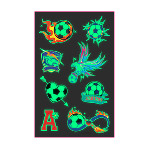 Tatuajes Temporales de Fútbol que Brillan en la Oscuridad 2026 - Pegatinas Faciales para Fiestas de Clubes de Fans de la Copa Mundial - Transfronterizos - Product Image 4