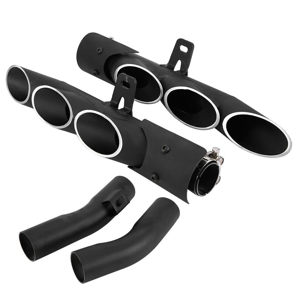 Black Stainless Steel Exhaust for Kawasaki Z1000 2010-2016