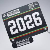 Dossard de course personnalisé 2026 pour marathon, dossard de compétition Elite Pro en Tyvek imperméable, dossard personnalisé pour événement sportif