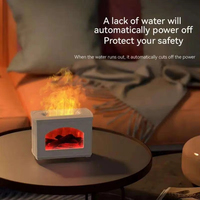 Humidificateur d'Air Innovant H2O Diffuseur Portable Brume Froide Usb3D Flamme Mini Cheminée Humidificateur Aromatique Diffuseur d'Huiles Essentielles