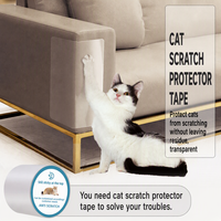 Ruban d'entraînement pour chat anti-rayures transparent - Film protecteur auto-adhésif pour meubles