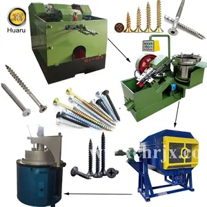 Complete Drywall Screw Production Line Screw Cold Heading Machines Hardening Furnace