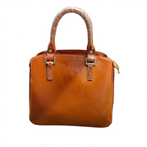Pochette en cuir véritable pour femme avec fermeture éclair, écologique, souple, durable, avec bandoulière amovible, sacs à main imperméables - Product Image 2