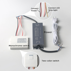 ตัวควบคุมระบบสัมผัสแบบ DK03 LED สำหรับกระจกอาบน้ำสวิตช์เซ็นเซอร์ระบบสัมผัสเปิด/ปิดแบบหรี่แสงได้อัตโนมัติ - Product Image 3