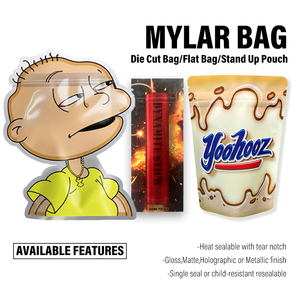 Bolsas de Mylar con forma especial de 3,5g troqueladas impresas personalizadas bolsas de Mylar de diseñador de plástico de caramelo de Cali comestibles con su logotipo - Product Image 5