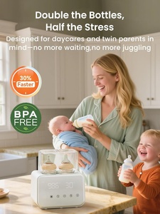 Calentador de Leche para Bebés Inteligente de Doble Biberón con Temperatura Constante, Pantalla Táctil, Calentador de Leche 2 en 1 y Esterilizador de Biberones - Product Image 2