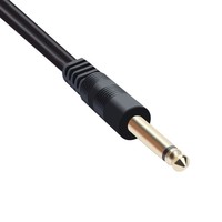 Cable divisor Y de 6,35mm, 1 macho a 2 hembra, Cable de inserción de Audio Jack de 1/4 ", enchufe estéreo de plomo a 2 enchufes Mono Y Cable de extensión