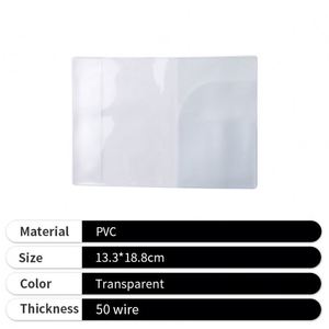 Housse de passeport personnalisée en PVC transparent, étui pliable en plastique imperméable pour la promotion - Product Image 4