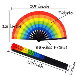 Abanico plegable de bambú para artesanías, abanico de bambú para fiesta, baile, edición de marca, gran oferta - Product Image 6