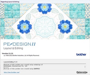 Système de conception de motifs de broderie sur ordinateur Brother PE-Design 11.31, version chinoise <span class=keywords><strong>et</strong></span> anglaise, fonctionnalités complètes, graphiques multimédias - Product Image 1