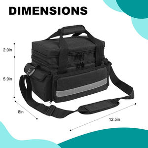 Organisateur de médicaments portable OEM d'usine avec séparateur réglable, trousse de premiers soins à double couche pour le rangement des pilules, santé à domicile, voyage - Product Image 2