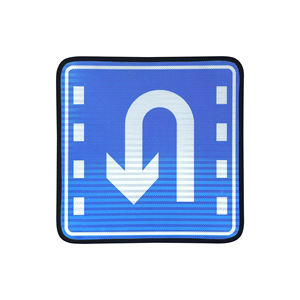 Signalisation routière directionnelle LED Colton pour voies de circulation de voitures particulières, panneaux de signalisation en aluminium 60x60cm, étanches, pour aménagement paysager, direct - Product Image 3