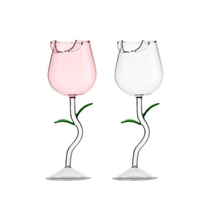 Verres à cocktail en cristal transparent de forme unique, très demandés, gobelets amusants pour bar et fête, design tropical moderne - Product Image 4