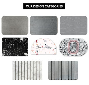 Tapis de bain en terre de diatomée 39x60cm à séchage rapide, prix usine, personnalisable avec logo pour hôtels, spas, vente en gros - Product Image 5