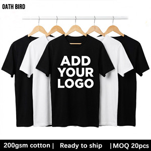 T-Shirt Unisex Personalizzata per Lavoro, 200gsm 100% Cotone Premium, Uniforme Aziendale con <span class=keywords><strong>Stampa</strong></span> Serigrafica e Ricamo - Product Image 1