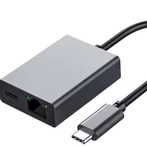 <span class=keywords><strong>USB</strong></span> 3.0 Type-C để RJ45 Ethernet <span class=keywords><strong>10</strong></span>/100/1000Mbps 2-in-1 <span class=keywords><strong>Network</strong></span> <span class=keywords><strong>Adapter</strong></span> với 100W PD sạc Type-C để RJ45 LAN Card <span class=keywords><strong>Adapter</strong></span> - Product Image 1