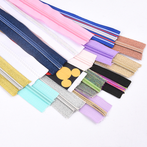 Bán buôn nylon dây kéo băng PURSE may phần cứng làm cho tất cả các màu hồng #5 dây kéo băng - Product Image 6