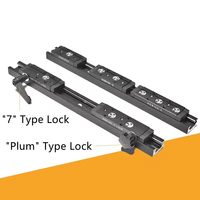 Guía Lineal de Rodillos de Doble Eje SGR15, Rodamiento de Alta Precisión de Aluminio, Ancho 47mm, Bloques SGR20N-3/4/5, Automatización CNC ZCF/Hiwin