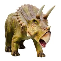 Modèle de Triceratops animatronique réaliste sur mesure OEM de Zigong pour utilisation en intérieur/extérieur, location pour parcs d'attractions, spectacles, centres commerciaux, jardins