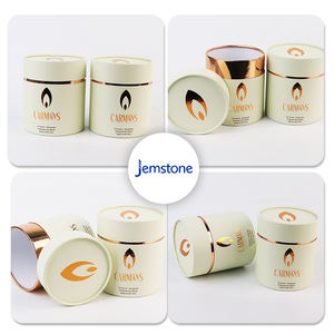 Embalaje de tubo de papel cilindro artesanal kraft con logotipo impreso de tamaño personalizado con tapa - Product Image 6