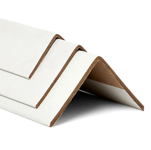 Recycled <strong>Corrugated</strong> Cardboard L-Shape Edge Carton White <strong>Paper</strong> Corner Protector - Product Image 1