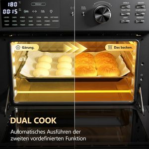 Four <span class=keywords><strong>à</strong></span> Friture Électrique Carré OEM Personnalisé 30L 1800W, Four <span class=keywords><strong>à</strong></span> Convection de Comptoir 21-en-1 avec Rôtissoire pour Appareil de Cuisine Domestique - Product Image 6