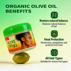 SEVICH Gel à l'huile d'olive personnalisé, protection thermique, contrôle des frisottis, cire coiffante, gel fixant fort, crème définissant les boucles, gel coiffant pour les bords - Product Image 2