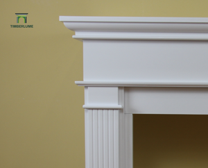 Caminetto <span class=keywords><strong>Moderno</strong></span> Autoportante in MDF Verniciato Bianco, Cornice per Caminetto su Misura per Inserti di Caminetti Elettrici e a Bioetanolo - Product Image 4