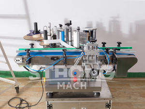 Machine d'étiquetage automatique de bureau à rouleaux pour savon liquide avec encodeur et application d'autocollants - Product Image 2
