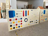 Panneau mural interactif sensoriel Montessori pour enfants, tableau d'activités en bois, apprentissage ludique mural pour les tout-petits