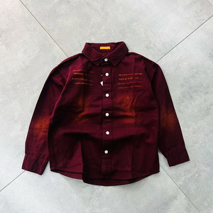 <span class=keywords><strong>Camicia</strong></span> in Denim Oversize Personalizzata con Lavaggio Acido, Stile Streetwear, Manica Lunga con Bottoni, 100% Cotone, per <span class=keywords><strong>Uomo</strong></span>, Estiva - Product Image 6