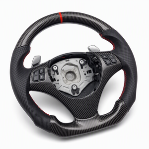Volante in Pelle <span class=keywords><strong>e</strong></span> Fibra di Carbonio Premium con LED <span class=keywords><strong>e</strong></span> Paddle del Cambio per <span class=keywords><strong>BMW</strong></span> Serie <span class=keywords><strong>E</strong></span> E90 E60 E46 E92 M3 <span class=keywords><strong>X5</strong></span> E70 X6 - Product Image 5