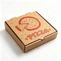 Cajas de Pizza Personalizadas Impresas Ecológicas Desechables de Cartón Corrugado para Empacar Alimentos