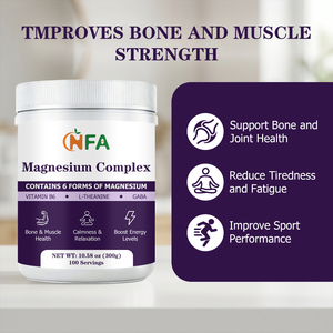 El complejo de magnesio en polvo más vendido con vitamina B6 y L-teanina apoya la salud de los huesos y las articulaciones, reduce el cansancio y la fatiga. - Product Image 4