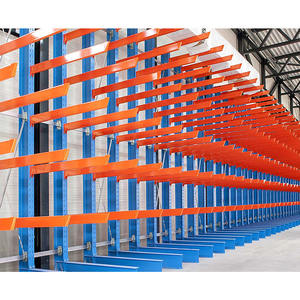 Scaffalatura Cantilever Monofacciale su Larga Scala, Sistema Autoportante per Magazzini di Legname e Acciaio - Product Image 1