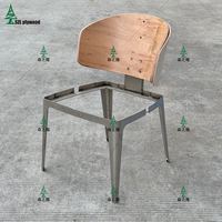 Chaise de salle à manger en contreplaqué courbé en eucalyptus, nouveau design, grossiste d'usine, chaise de salle à manger en contreplaqué courbé, cadre de chaise, dossier et pieds