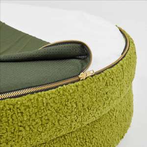 Cama Ortopédica de Lujo para Mascotas Perros y Gatos Marrón Blanco Tamaños Grande Pequeño Funda Extraíble Cálida Patrón Sólido de Animal Personalizada - Product Image 3