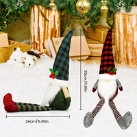Lot de 3 décorations de Noël de qualité : Père Noël, Bonhomme de neige et Renne en peluche à suspendre pour sapin de Noël, décoration de maison et de fêtes, vente en gros