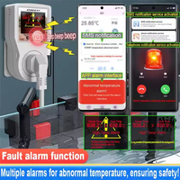 Termostato de caldera WiFi, controlador de temperatura PID de 220V para incubadora automática de huevos, Sensor Compatible con varias calderas