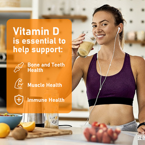 Vitamine D3 de haute qualité avec K2 en gouttes liquides – Vitamine D3 pour la force osseuse, le calcium essentiel, le soutien du calcium et de l'humeur - Product Image 4