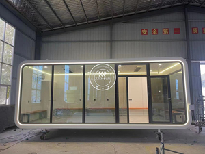 บ้านแคปซูลอวกาศขนาดเล็กสุดหรู แบบเคลื่อนย้ายได้ ห้องนั่งเล่นสไตล์ Apple Cabin บ้านคอนเทนเนอร์ - Product Image 4