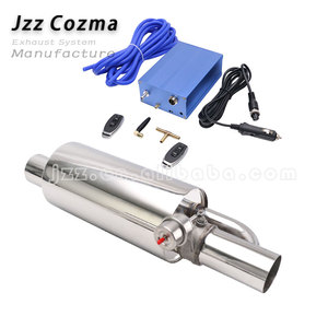 Xe exhaust valved Muffler 3 "đầu vào 3" + 1.77 "cửa hàng 6.72" cơ thể 25.2 "Chiều dài valvetronic ống xả thép không gỉ giữa ống - Product Image 3