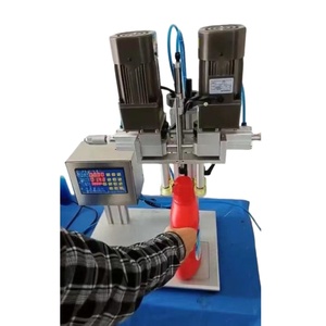 Machine de capsulage de bouteilles à vis ronde de table en plastique et aluminium, idéale pour le lavage des bouteilles en verre et le capsulage des bouchons à vis en plastique - Meilleure vente - Product Image 4